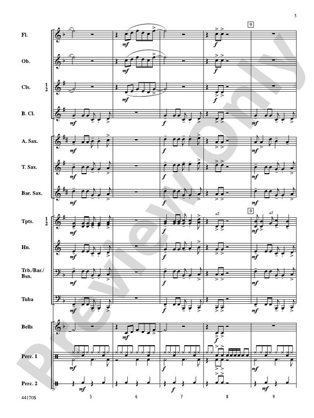 Fiesta Rock - Concert Band Conductor Score & Parts (Digital Download)