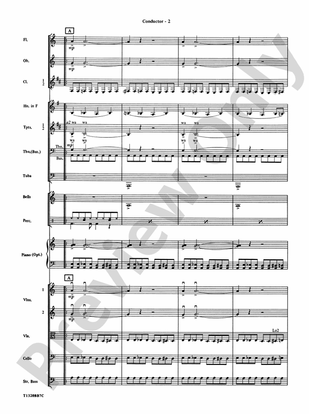 Batman Theme – Full Orchestra Conductor Score & Parts (Digital Download)