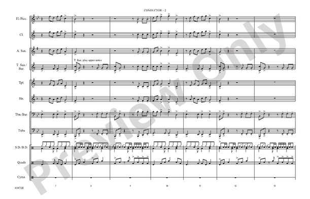 Cool Kids – Marching Band Conductor Score & Parts (Digital Download)