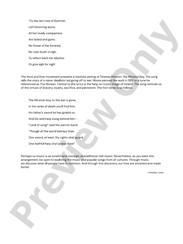 Land of Harp and Song - Concert Band Conductor Score & Parts(Digital Download)