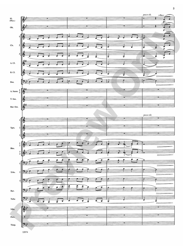 Cumberland Cross - Concert Band Conductor Score & Parts (Digital Download)
