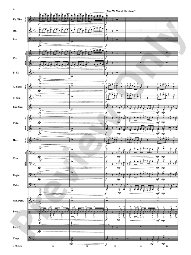 Yuletide Tapestry - Concert Band Conductor Score & Parts (Digital Download)