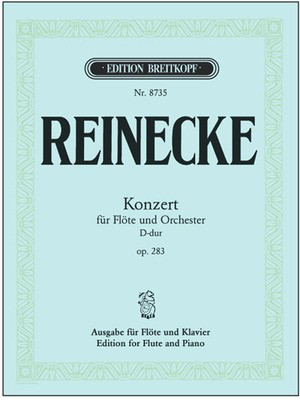 Reinecke - Concerto in Dmaj Op283 - Flute/Piano Accompaniment Breitkopf & Hartel EB8735