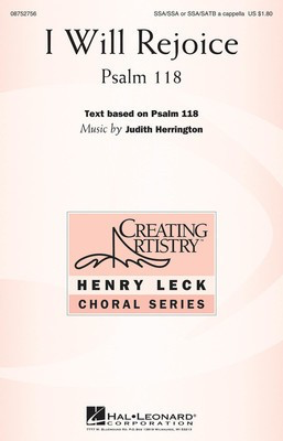 I Will Rejoice - Judith Herrington - SATB Hal Leonard Choral Score Octavo