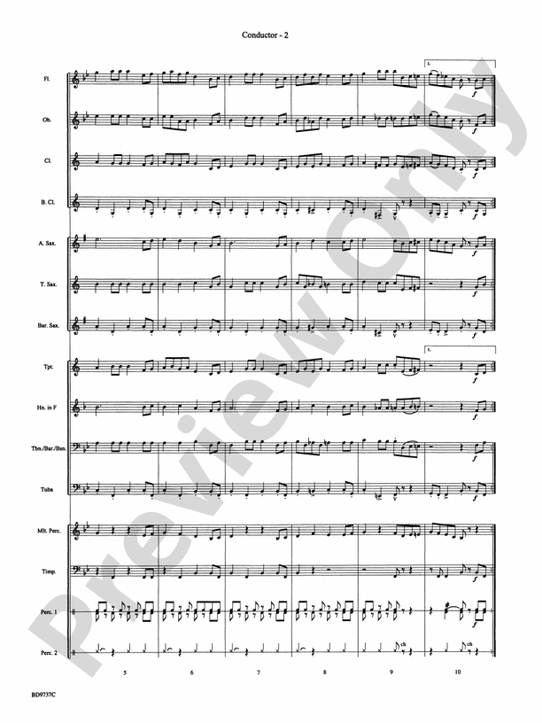 Sousa - The March King - Concert Band Conductor Score & Parts (Digital Download)
