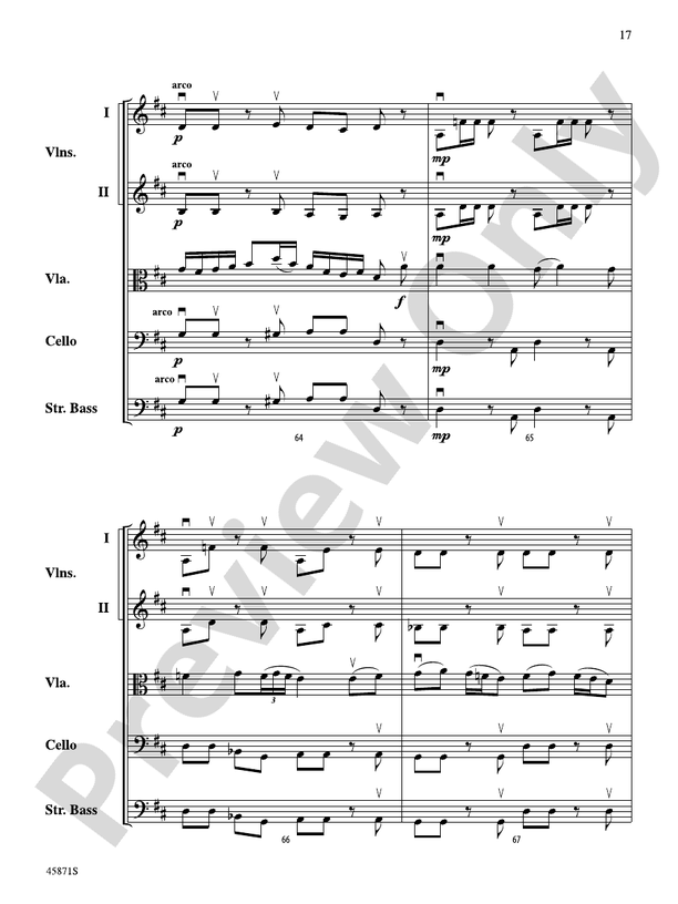 Hemispheres - String Orchestra Conductor Score & Parts (Digital Download)