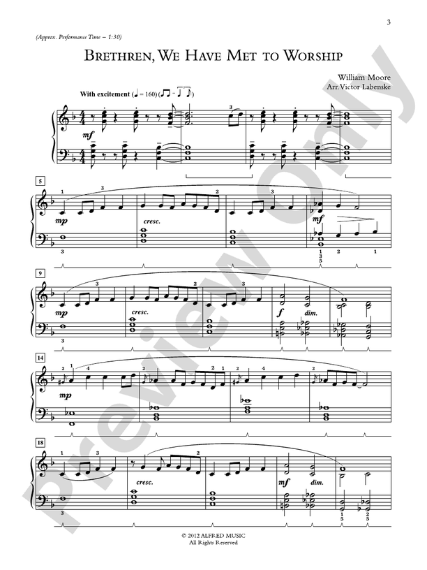 Sunday Morning Styles Companion: 30 Favorite Selections Arranged in Various Styles - Piano (Digital Download)