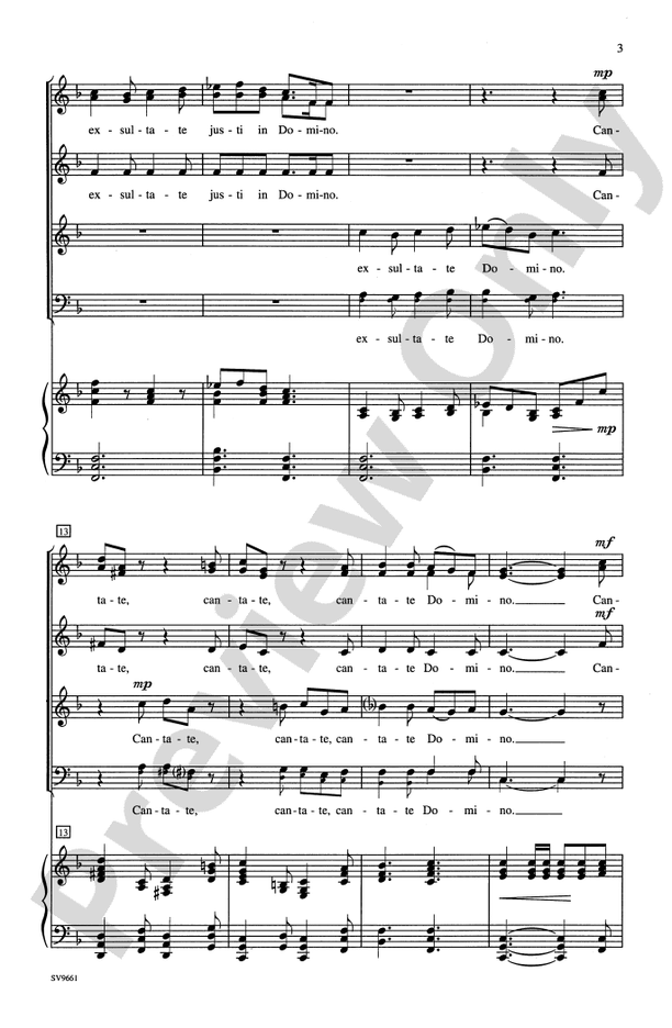 Exsultate Justi – SSATB(B), a cappella or Accompanied Choral Octavo (Digital Download)