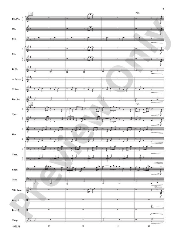 Continuance - Concert Band Conductor Score & Parts (Digital Download)