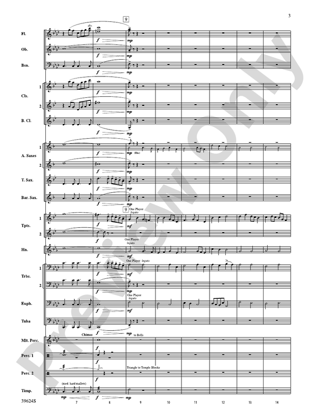Cradle Hymn - Concert Band Conductor Score & Parts (Digital Download)