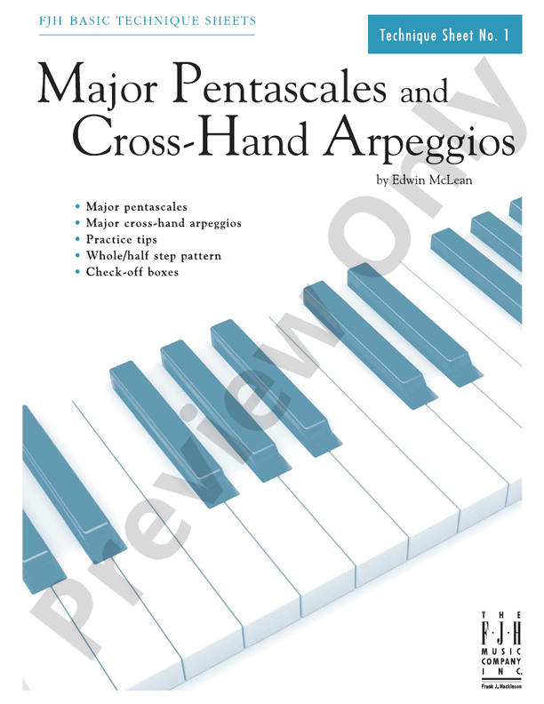 Major Pentascales and Cross-Hand Arpeggios - Piano (Digital Download)