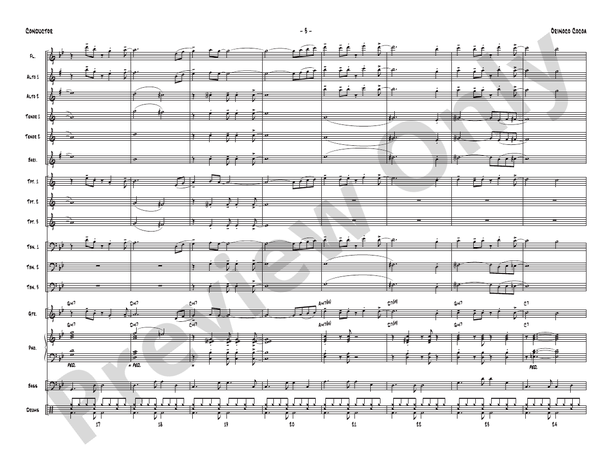 Orinoco Cocoa - Jazz Ensemble Conductor Score & Parts(Digital Download)