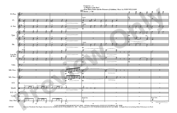 Harry Potter: The Music, Part 3 – Marching Band Conductor Score & Parts (Digital Download)