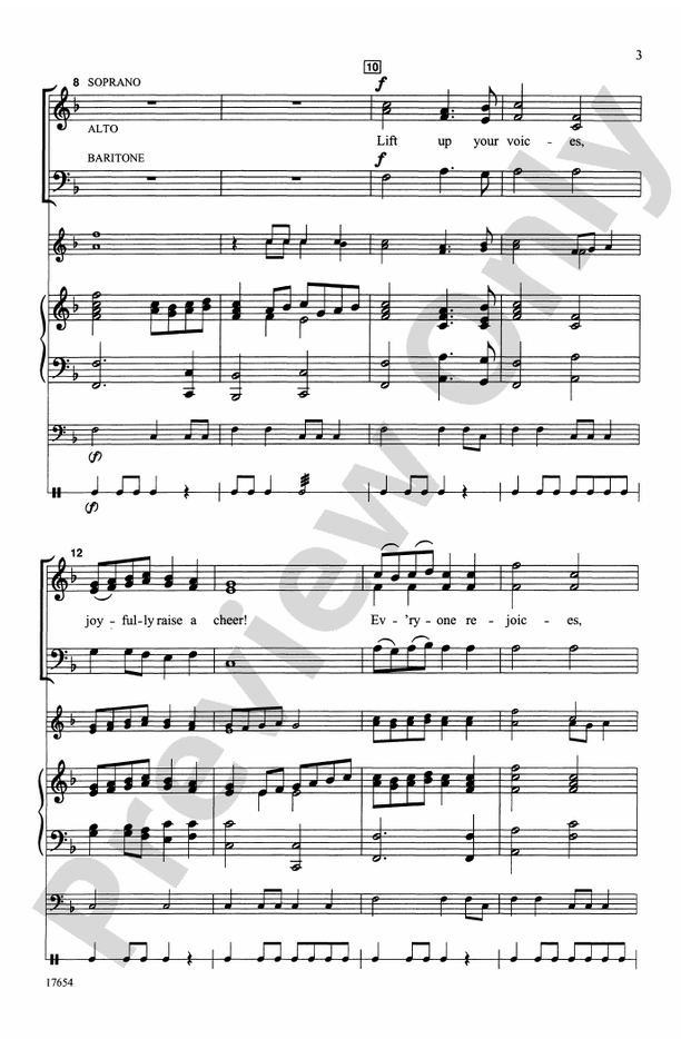 Lift Up Your Voices (from Judas Maccabeus) – SAB/2-Part Mixed Choral Octavo (Digital Download)
