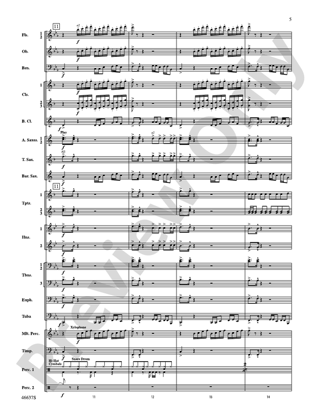 Bruno Mars on Tour - Concert Band Conductor Score & Parts (Digital Download)