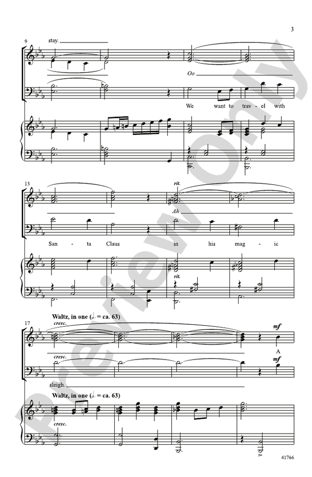 Cartoon Christmas – SATB Choral Octavo (Digital Download)