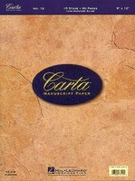 Carta Manuscript Paper No. 12 - Carta Standard Paper - Various Authors Hal Leonard