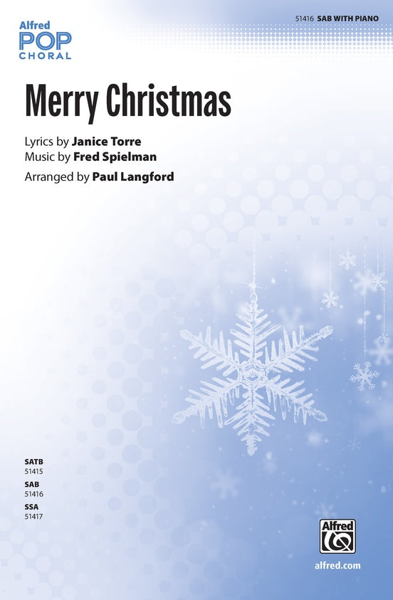 Merry Christmas - SAB Choral Octavo (Digital Download)