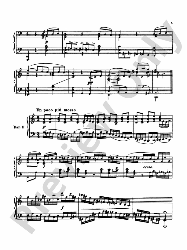 Tchaikovsky - Collection I (4 Piano Pieces) - Piano Solo (Digital Download)