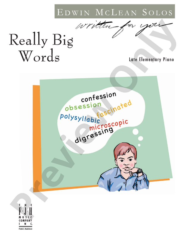Really Big Words - Piano (Digital Download)