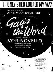 If Only She'd Looked My Way (from 'Gay's The Word') - Vocal/Piano (Digital Download)