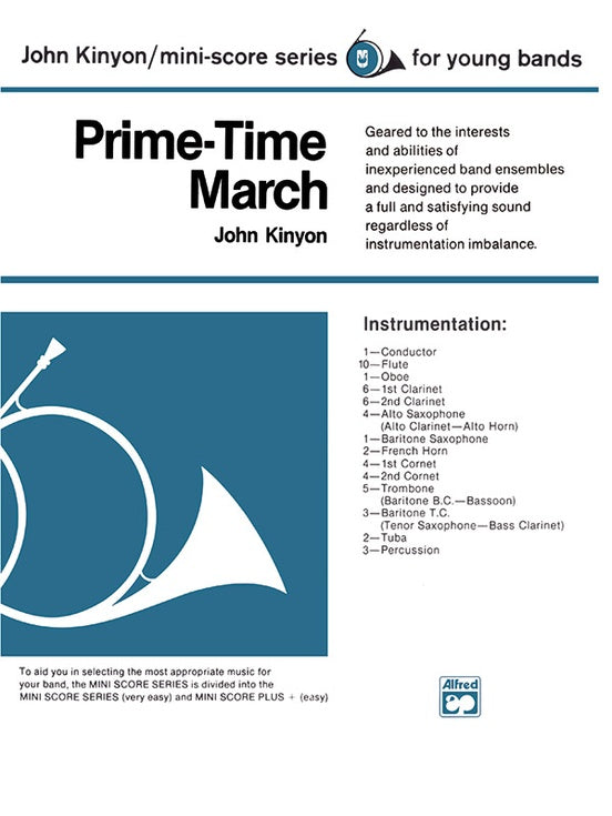 Prime-Time March - Concert Band Conductor Score & Parts (Digital Download)