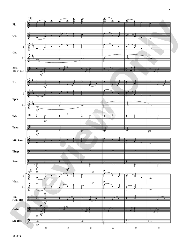 Courage – Full Orchestra Conductor Score & Parts (Digital Download)