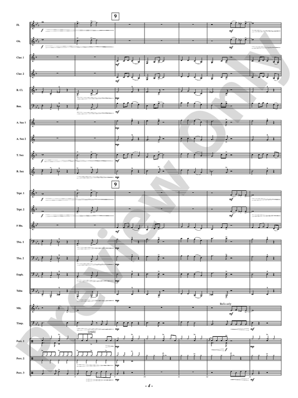 Up on the Hip-Hop House Top - Concert Band Conductor Score & Parts(Digital Download)