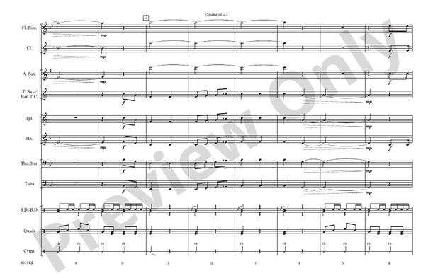 From Sea to Shining Sea – Marching Band Conductor Score & Parts (Digital Download)