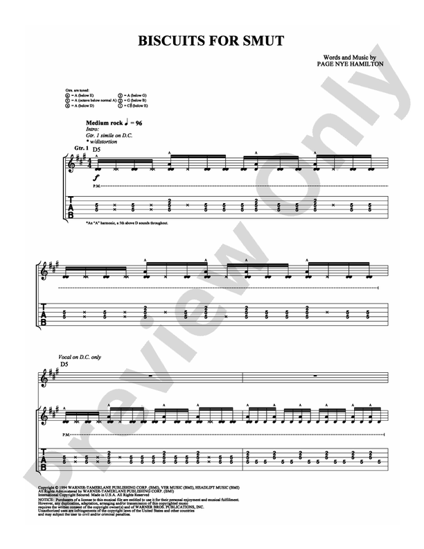Biscuits for Smut - Guitar TAB (Digital Download)