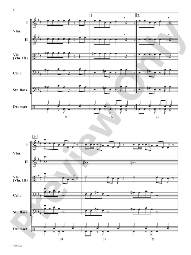 Bones - String Orchestra Conductor Score & Parts (Digital Download)