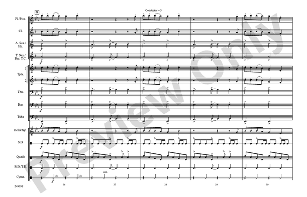 Blitzkrieg Bop – Marching Band Conductor Score & Parts (Digital Download)