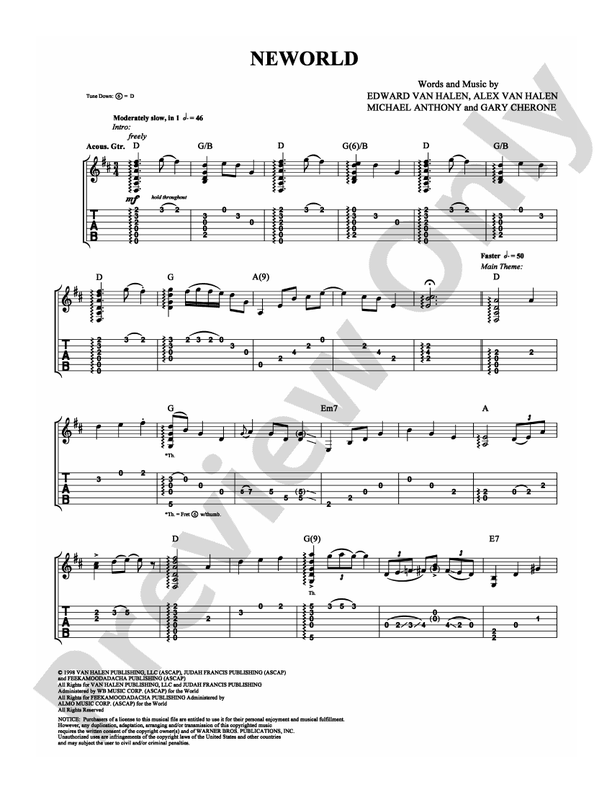 Neworld - Guitar TAB (Digital Download)