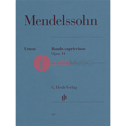 Mendelssohn - Rondo Capriccioso Op14 Urtext - Piano Solo Henle HN919