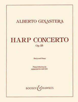 Harp Concerto, Op. 25 - Harp and Piano - Alberto E. Ginastera - Harp Boosey & Hawkes
