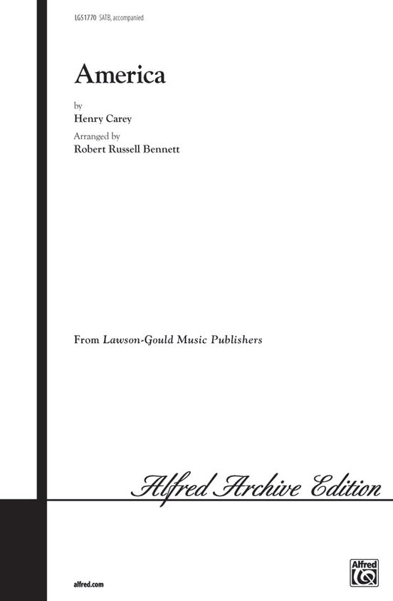 America - SATB Choral Octavo (Digital Download)