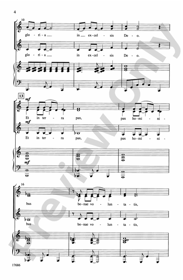 Gloria for All Seasons – SSA Choral Octavo (Digital Download)