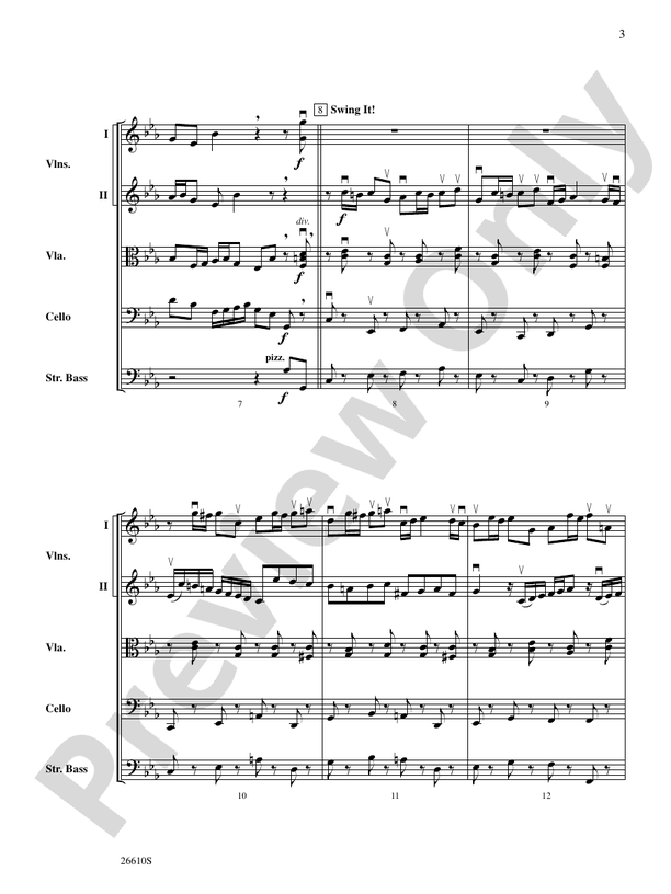 Bach's Lunch – String Orchestra Conductor Score & Parts (Digital Download)