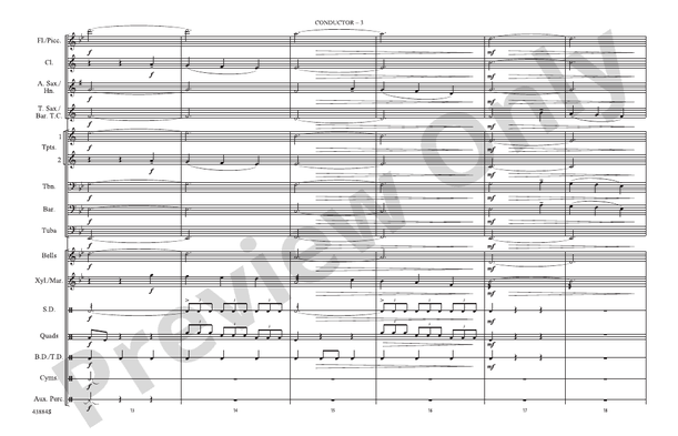 Godzilla, Part 2 – Marching Band Conductor Score & Parts (Digital Download)