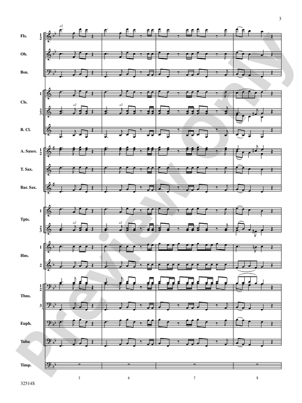 Hallelujah Chorus (From The Messiah) - Concert Band Conductor Score & Parts (Digital Download)
