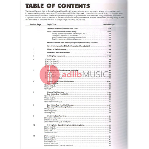 Essential Elements 2000 Book 1 - Teacher Guide/Score Hal Leonard 868048