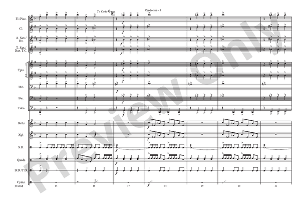 The Hut on Fowl's Legs – Marching Band Conductor Score & Parts (Digital Download)