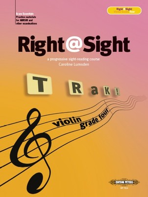 Right@Sight for Violin Grade 4 - a progressive sight-reading course includes duet parts - Caroline Lumsden - Peters EP7834