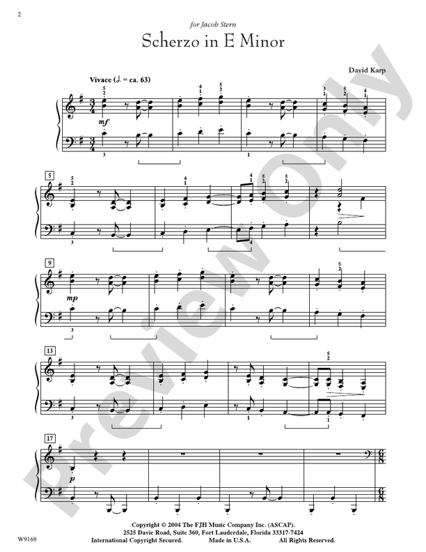 Scherzo in E Minor - Piano (Digital Download)