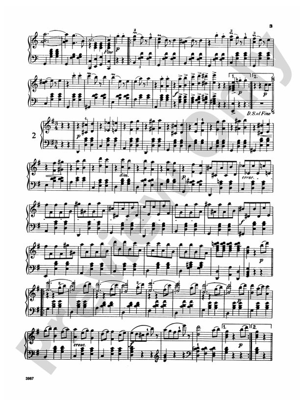 Strauss - Waltzes, Volume II - Piano Solo (Digital Download)