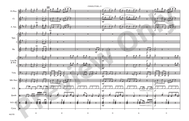 Juice – Marching Band Conductor Score & Parts (Digital Download)