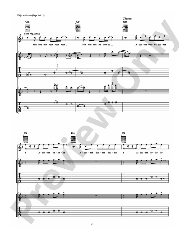 Adouma - Guitar TAB (Digital Download)