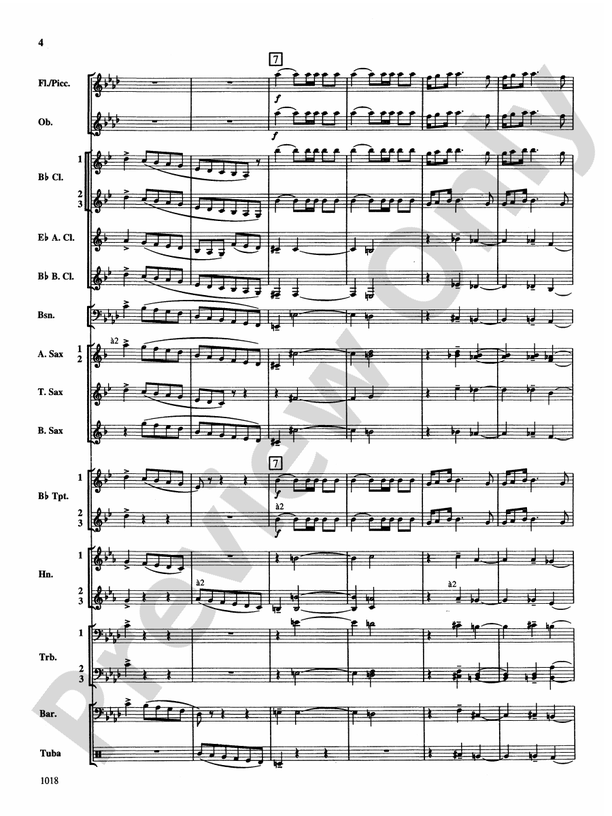 Fantasy on Themes from Tchaikovsky - Concert Band Conductor Score & Parts (Digital Download)