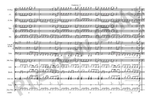 Any Way You Want It (Arr. Ralph Ford) – Marching Band Conductor Score & Parts (Digital Download)