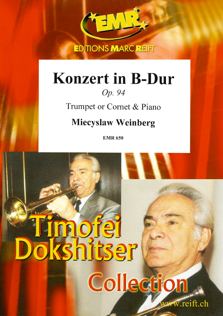 Concerto in Bb Op.94 for Trumpet/Cornet & Piano - Weinberg - EMR